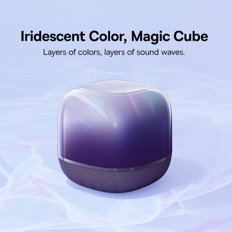 Baseus AeQur V2 Portable Bluetooth Wireless Speaker 360° Sound - product details iridescent colour - b.savvi