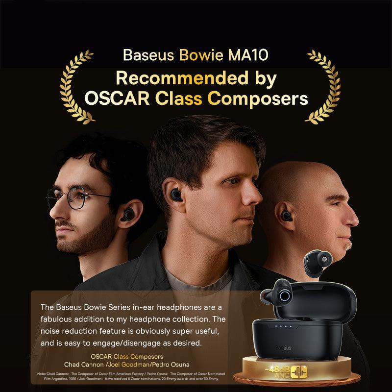 Baseus Bowie MA10 ANC Earphones Wireless Bluetooth 5.3 - IPX6 Waterproof - product details recommended by - b.savvi