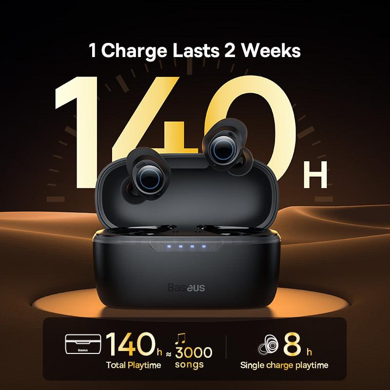 Baseus Bowie MA10 ANC Earphones Wireless Bluetooth 5.3 - IPX6 Waterproof - product details 140 hours battery life - b.savvi