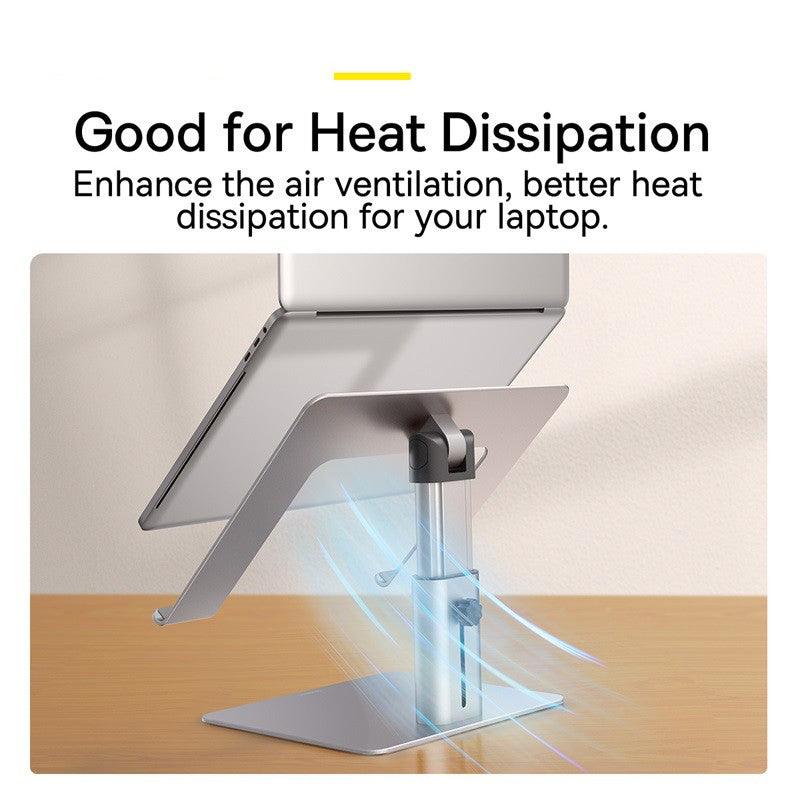 Baseus Metal Adjustable Laptop Stand - product details heat dissipation - b.savvi