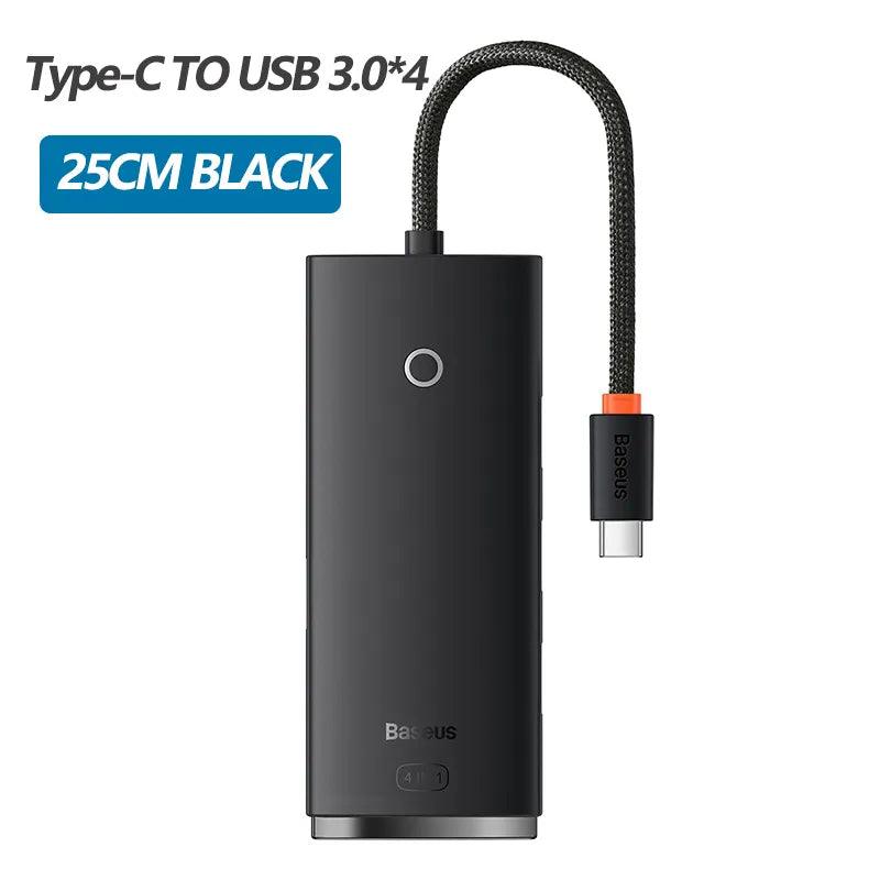 Baseus USB C Hub 4-in-1 Multi-Port Adapter 5Gbps USB-A 3.0 Ports - product details - b.savvi