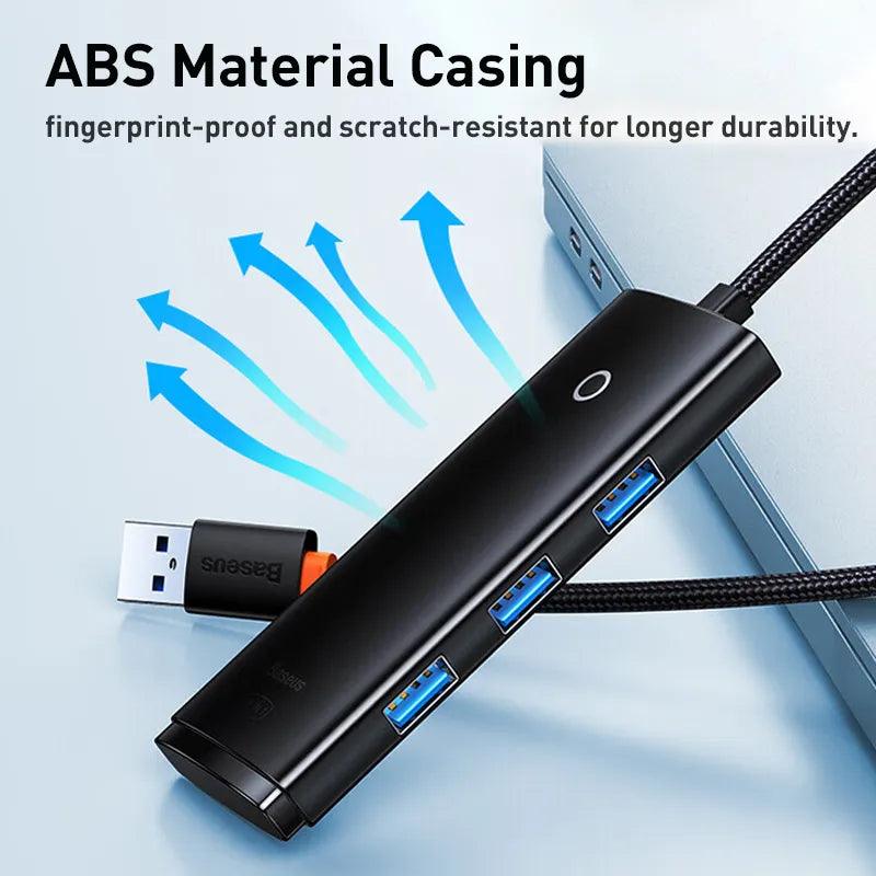 Baseus USB C Hub 4-in-1 Multi-Port Adapter 5Gbps USB-A 3.0 Ports - product details - b.savvi