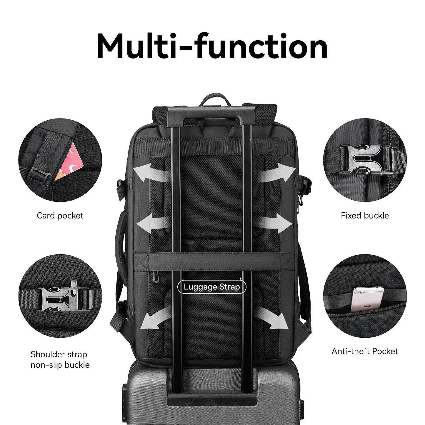 Mark Ryden Pathrato Large Backpack Expandable 40L for 17.3-inch Laptop - product details multi function - b.savvi