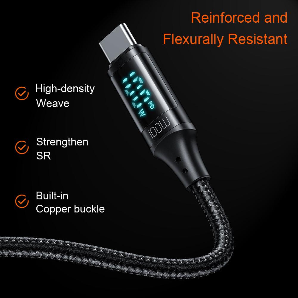 Mcdodo LED Display USB C to USB C 100W 5A PD Cable - product details strengthen sr - b.savvi