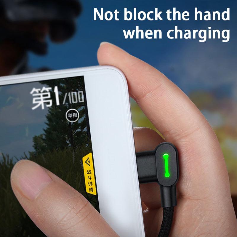 Mcdodo Right Angle Micro USB Cable 2A - product details not block hand - b.savvi
