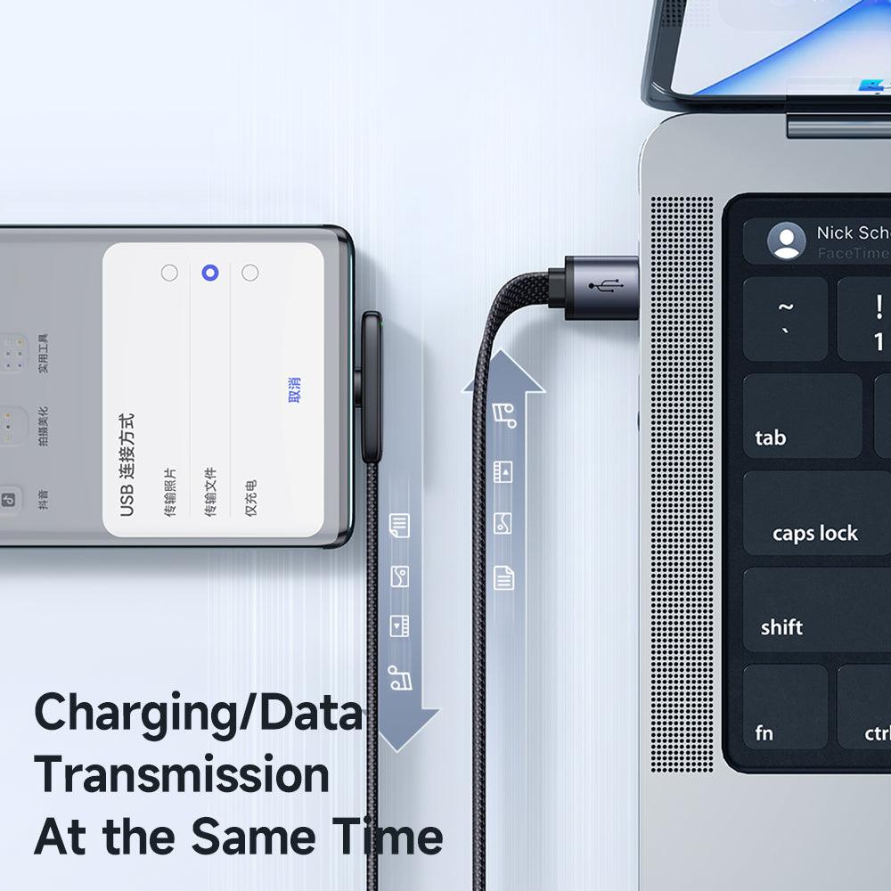 Mcdodo Slim 90 Degree USB C Flat Cable 100W 6A (1.2m) - product details data transmission - b.savvi
