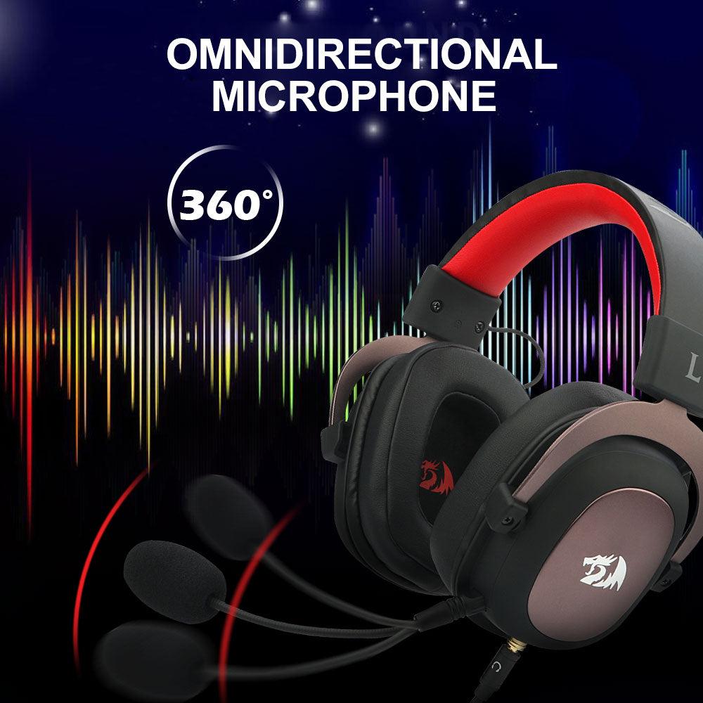 Redragon ZEUS 2 H510 Wired Gaming Headset - 7.1 Surround Sound - product details omnidirectional microphone - b.savvi
