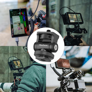 MINIFOCUS S1102 Camera Monitor Mount with Cold Shoe, 1/4" Screw 160° Tilt