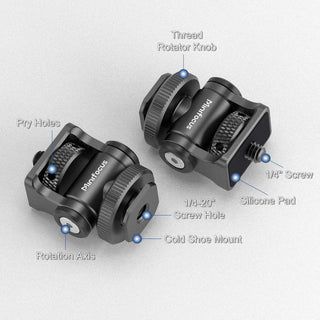 MINIFOCUS S1102 Camera Monitor Mount with Cold Shoe, 1/4" Screw 160° Tilt