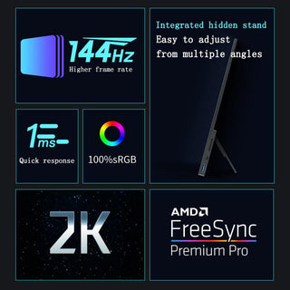 144Hz 17.3-Inch Gaming Portable Monitor HDR IPS 2560x1440 - product details overview - b.savvi