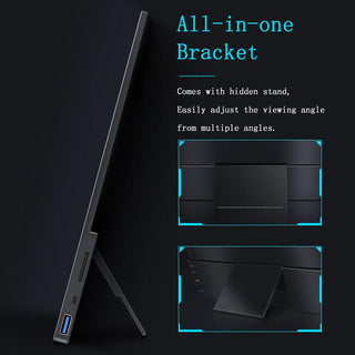 144Hz 17.3-Inch Gaming Portable Monitor HDR IPS 2560x1440 - product details kickstand - b.savvi