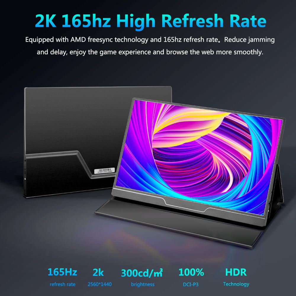 165Hz 15.6-Inch Gaming Portable Monitor HDR IPS 2560x1440 - product details overview - b.savvi