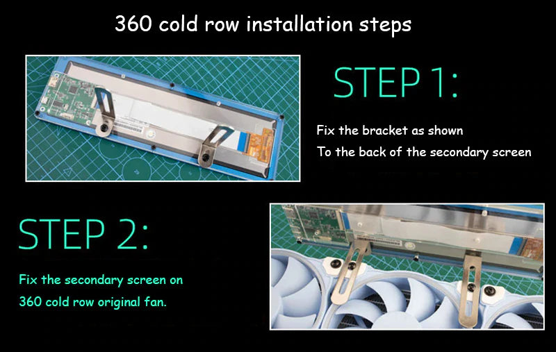 8.8-Inch 1920x480 HD Portable Monitor CNC Case - product details installation steps - b.savvi