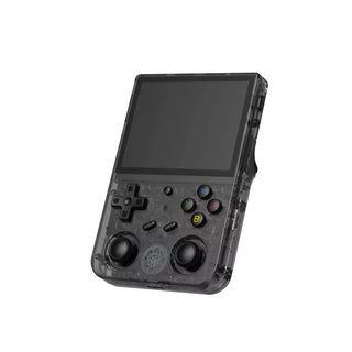 Anbernic RG353V Retro Handheld Game Console Dual OS 3.5-inch IPS Screen - product variant black front angled view - b.savvi