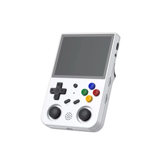 Anbernic RG353V Retro Handheld Game Console Dual OS 3.5-inch IPS Screen - product variant white front angled view - b.savvi