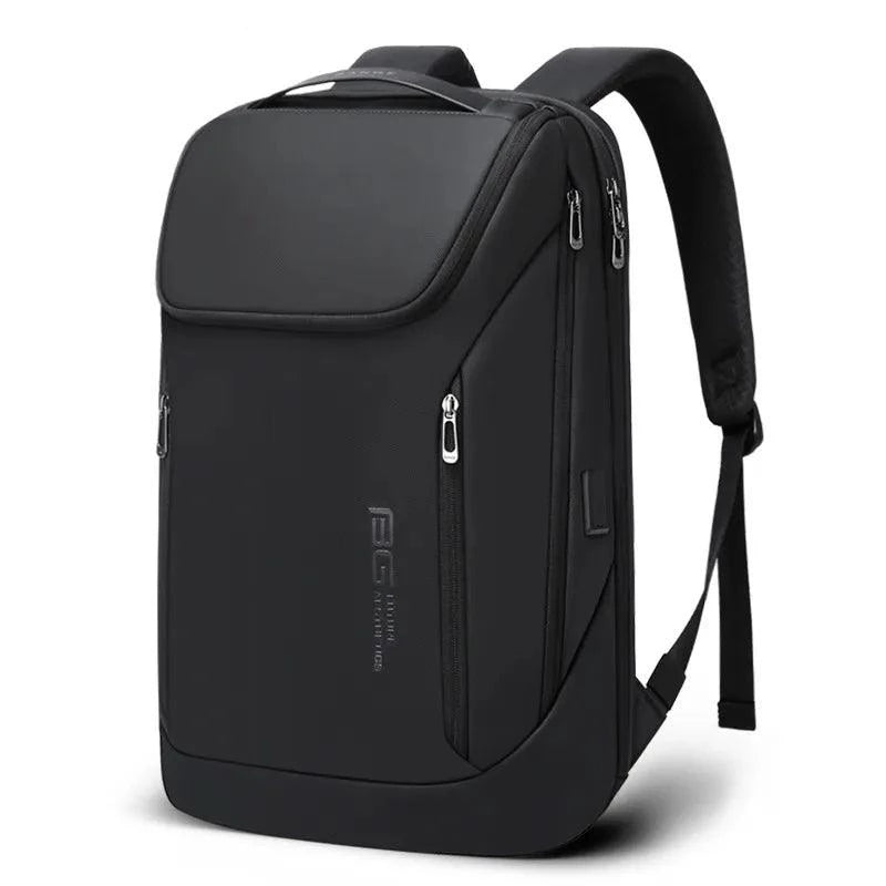 BANGE Business Backpack for 15.6-inch Laptop - product variant black front angled view - b.savvi