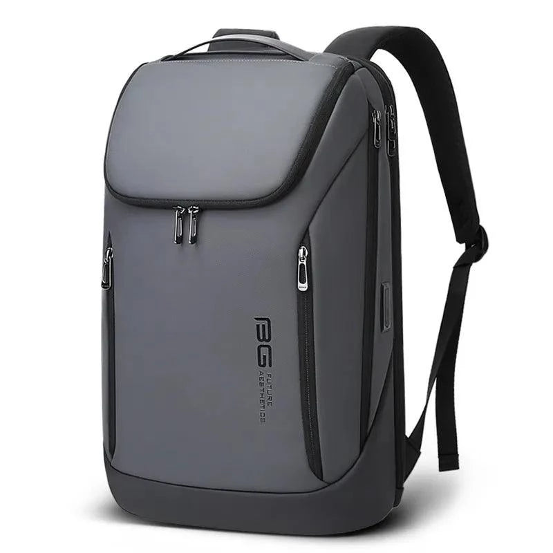 BANGE Business Backpack for 15.6-inch Laptop - product variant grey front angled view - b.savvi