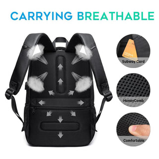 BANGE College Student Computer Backpack for 15.6-Inch Laptop - product details breathable back - b.savvi