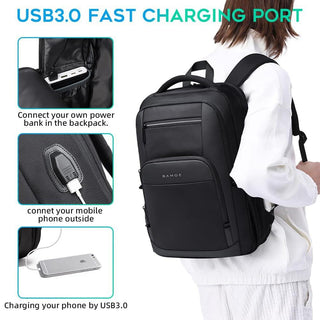 BANGE College Student Computer Backpack for 15.6-Inch Laptop - product details usb charging port - b.savvi