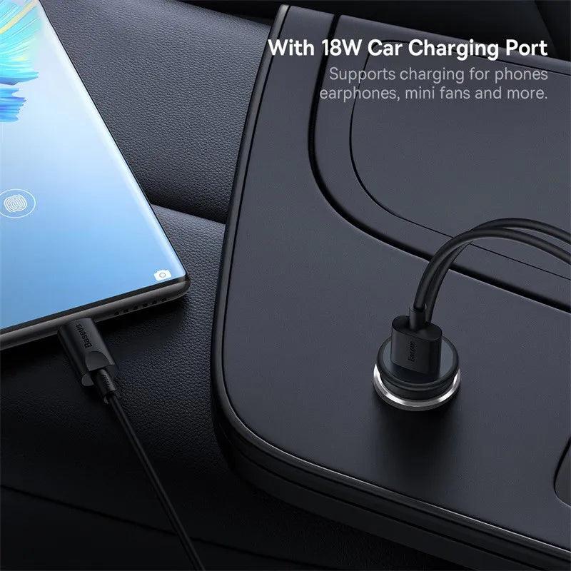 Baseus 2-in-1 Magnetic 15W Wireless Charging Phone Holder & 25W USB C Car Charger - product details 25w cable charging port - b.savvi