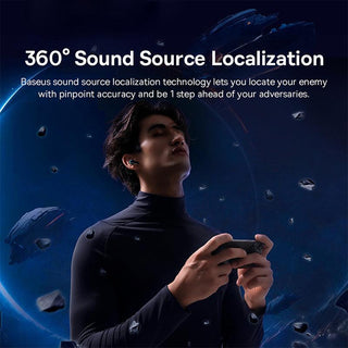 Baseus AeQur G10 Gaming Earphones Wireless Bluetooth 5.3 - 25ms Low Latency - product details sound source localization - b.savvi