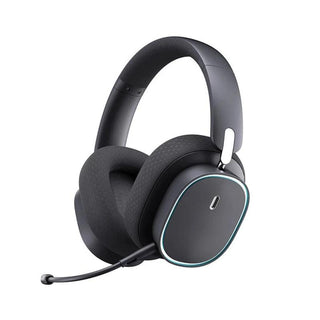 Baseus AeQur GH02 RGB Gaming Wireless Bluetooth 5.3 Headset with Mic - product main black front angled view - b.savvi