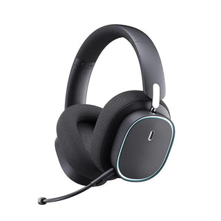 Baseus AeQur GH02 RGB Gaming Wireless Bluetooth 5.3 Headset with Mic - product variant black front angled view - b.savvi