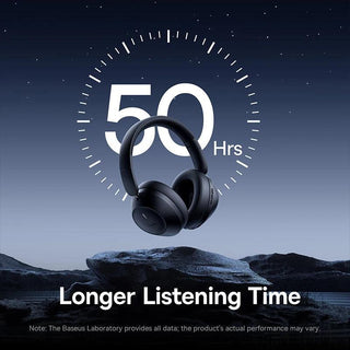 Baseus Bass 30 Max Wireless Bluetooth 5.3 Headphones Passive Noise Cancellation - product details 50 hours playback - b.savvi