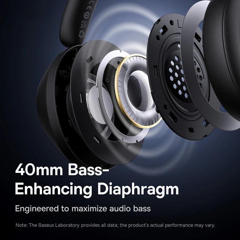 Baseus Bass 30 Max ANC Wireless Bluetooth 5.3 Headphones b.savvi
