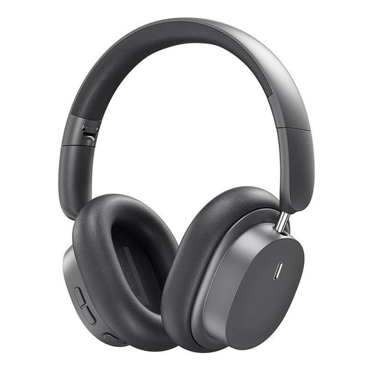 Baseus Bowie D05 Headphones 3D Spatial Audio Wireless Bluetooth 5.3 - product main grey front angled view - b.savvi