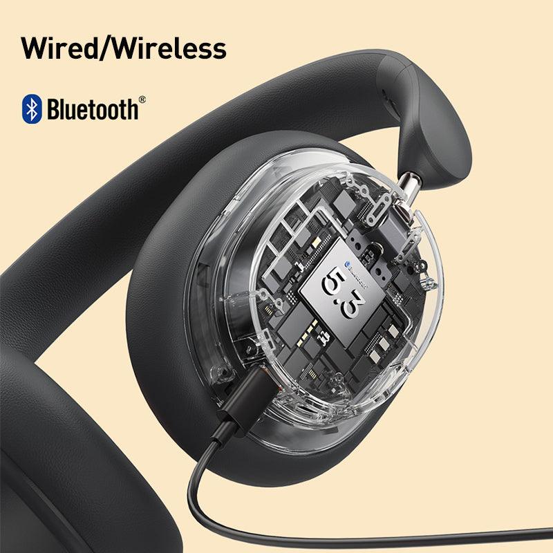 Baseus Bowie D05 Headphones 3D Spatial Audio Wireless Bluetooth 5.3 - product details wired wireless - b.savvi