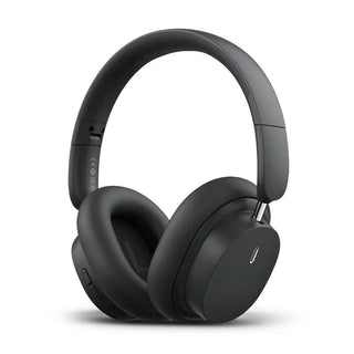 Baseus Bowie D05 Wireless Bluetooth 5.3 Headphones 3D Spatial Audio - product variant black front angled view - b.savvi