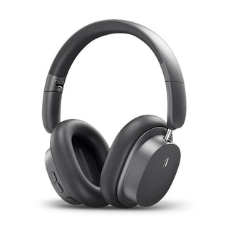Baseus Bowie D05 Wireless Bluetooth 5.3 Headphones 3D Spatial Audio - product variant grey front angled view - b.savvi