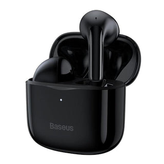 Baseus Bowie E3 Earphones Wireless Bluetooth 5.0 - IP64 - product main black front angled view - b.savvi