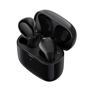 Baseus Bowie E3 Earphones Wireless Bluetooth 5.0 - IP64 - product variant black front angled view - b.savvi