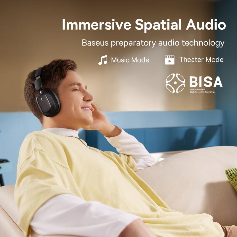 Wireless Headphones with Noise-Cancellation Baseus Bowie H1i Wireless Headphones with Noise-Cancellation Baseus Bowie H1i