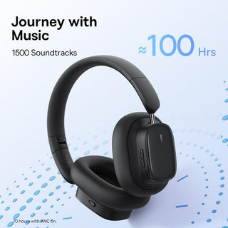 Baseus Bowie H1i ANC Headphones Wireless Bluetooth 5.3 Active Noise Cancellation - product details 100 hours battery life - b.savvi