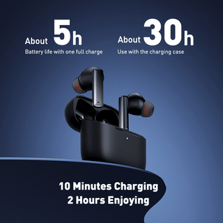 Baseus Bowie M2+ ANC Earphones Wireless Bluetooth 5.2 Active Noise Cancellation - product details 30 hour battery life - b.savvi