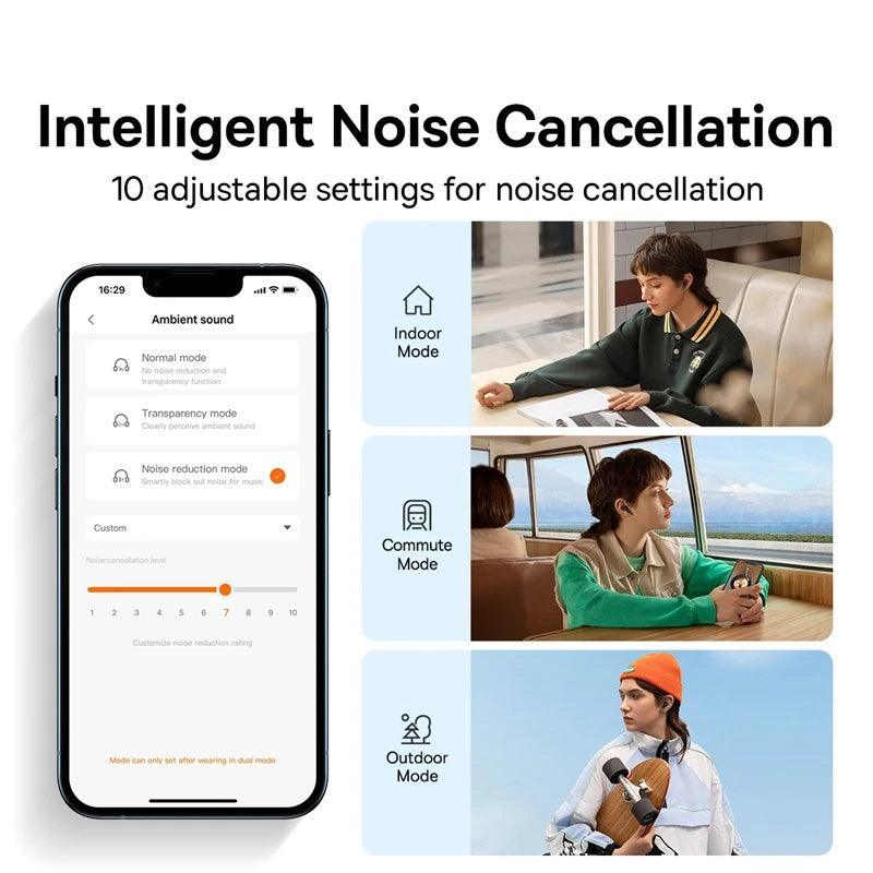 Baseus Bowie M2+ ANC Earphones Wireless Bluetooth 5.2 Active Noise Cancellation - product details intelligent - b.savvi