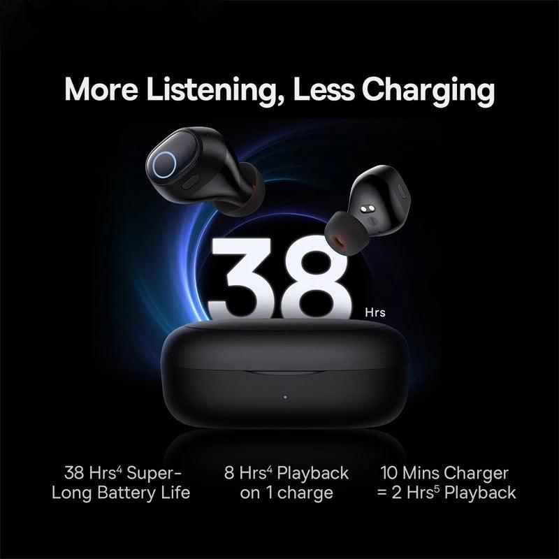 Baseus Bowie WM03 True Wireless Bluetooth 5.3 Earphones - product details 38 hours battery life - b.savvi