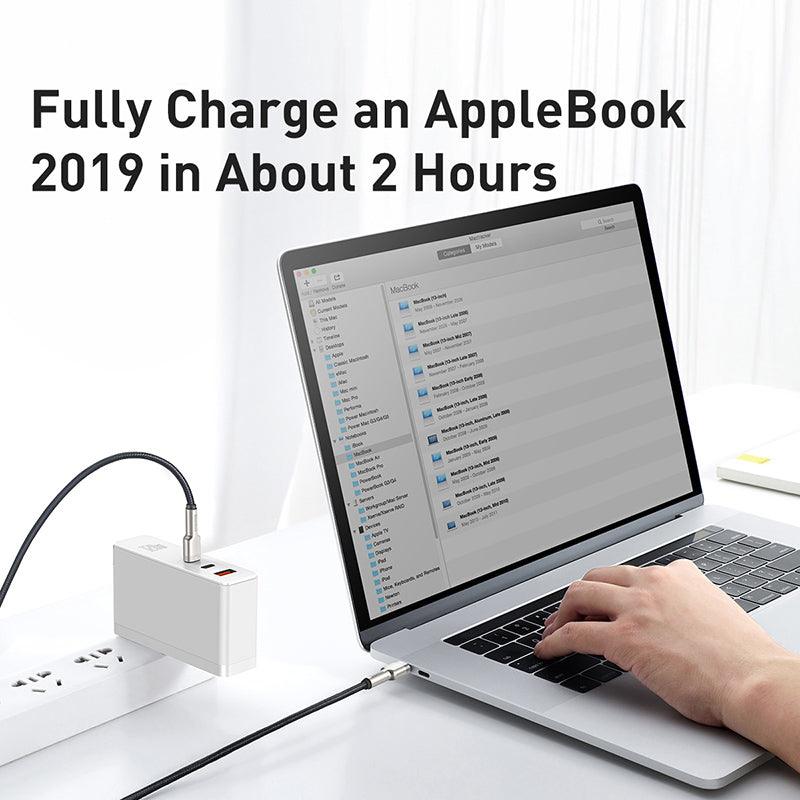Baseus Cafule Metal USB C to USB C Cable 100W PD 5A Fast Charging - product details fully charge macbook 2 hours - b.savvi