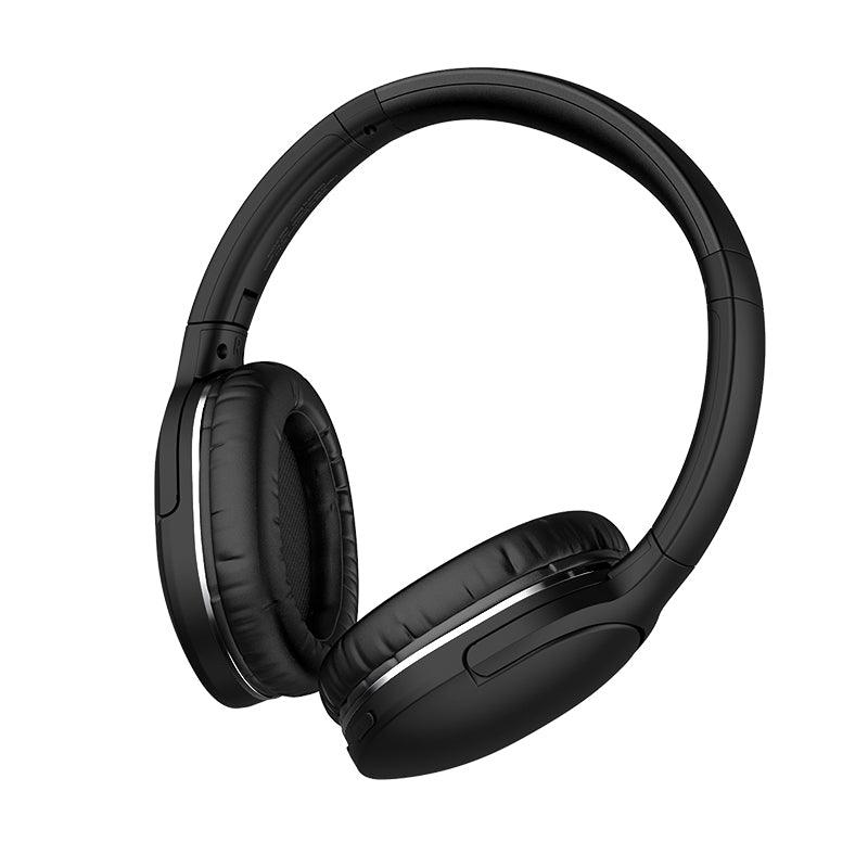 Baseus D02 Pro Wireless Headphones Bluetooth 5.3 - product variant black front angled view - b.savvi