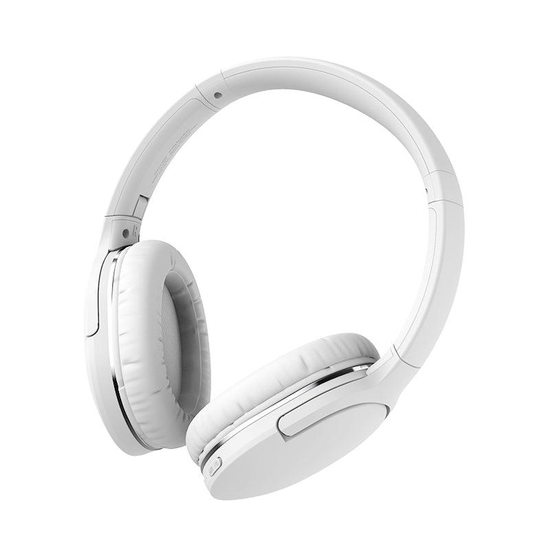 Baseus D02 Pro Wireless Headphones Bluetooth 5.3 - product variant white front angled view - b.savvi