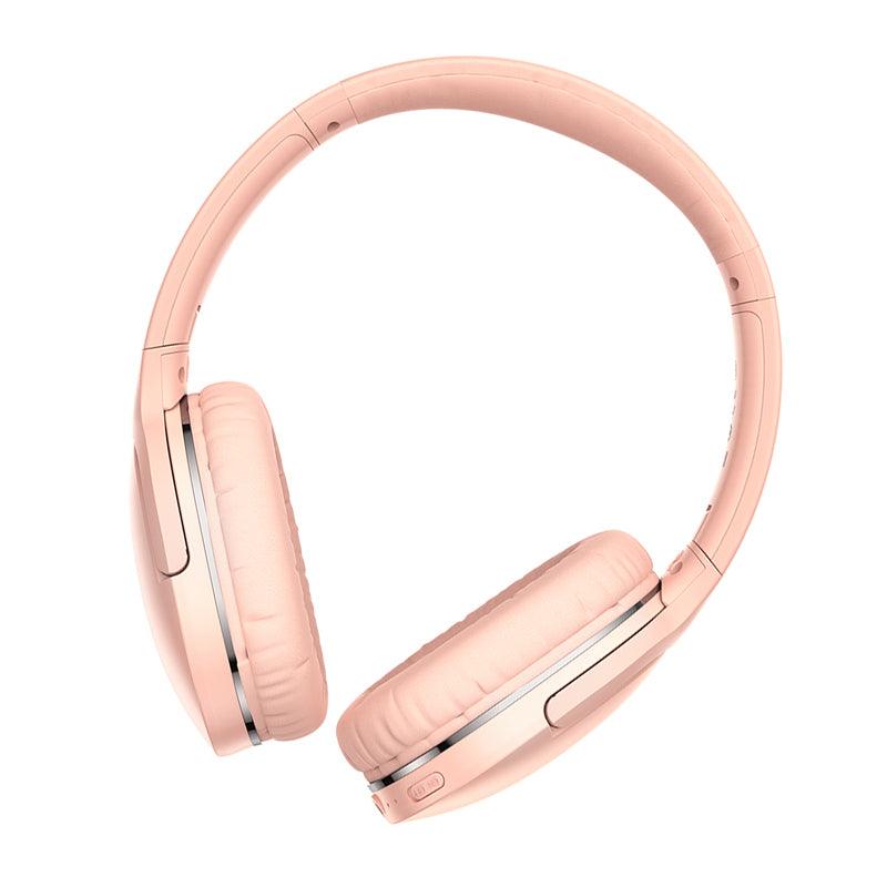 Baseus D02 Pro Wireless Headphones Bluetooth 5.3 - product variant pink front angled view - b.savvi