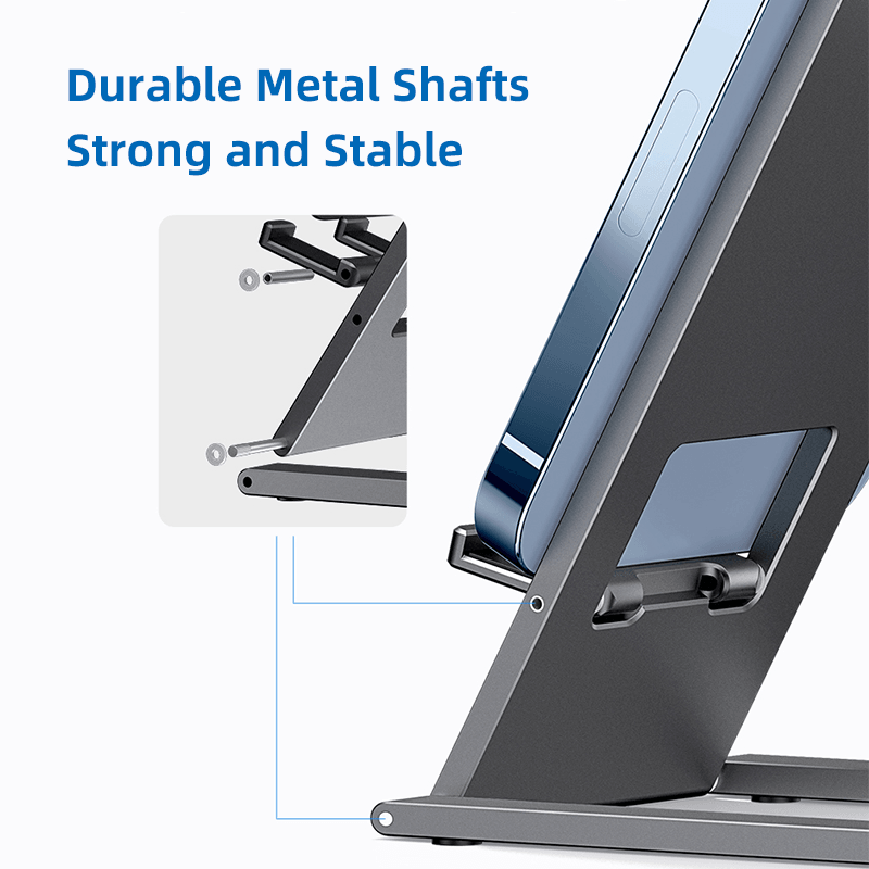 Baseus Foldable Metal Desktop Holder Phones Tablets Universal Stand - product details durable metal shafts - b.savvi
