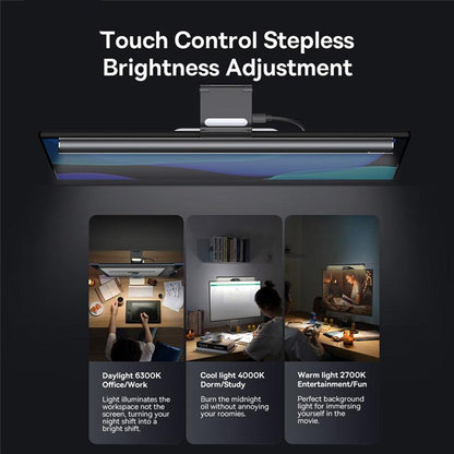 Baseus i-wok2 Hanging Monitor Light Bar - product details touch control - b.savvi