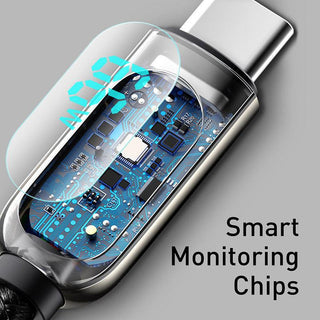 Baseus LED Display USB C Braided Cable 6A SuperCharge Data for Huawei - product details smart chips - b.savvi