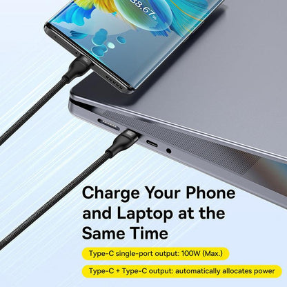 Baseus One-for-Two USB C to Dual USB C Cable 100W 5A Fast Charging - product details charge phone laptop - b.savvi