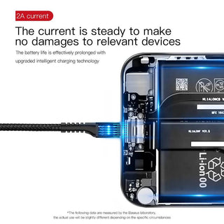 Baseus Spring Coil USB C Charger Cable 2A Charging Data - product details 2a current - b.savvi