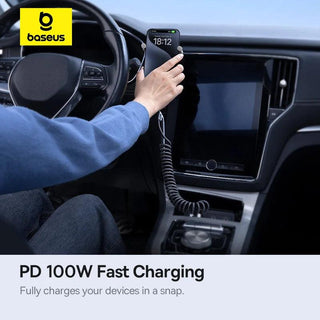 Baseus Spring Coil USB C to USB C Fast Charger Cable 100W 5A PD Charging - product details - b.savvi